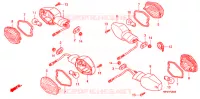 CLIGNOTANT pour Honda CB 400 SUPER FOUR VTEC REVO 2 TONES de 2009