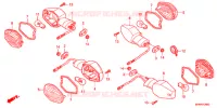 CLIGNOTANT pour Honda CB 400 SUPER FOUR ABS VTEC REVO Two-tone main color de 2012