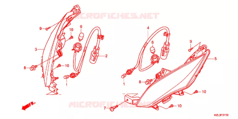 CLIGNOTANT AVANT Honda SCOOTER 110 VISION 2012  NSC110MPDC
