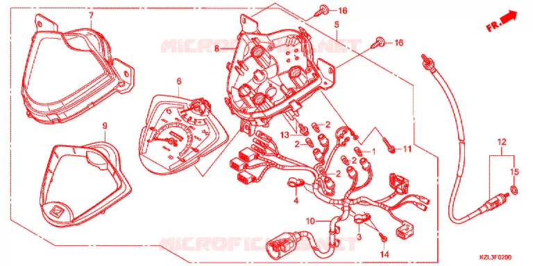 COMPTEUR Honda SCOOTER 110 VISION 2012  NSC110MPDC