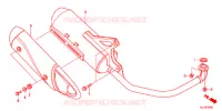 SILENCIEUX D'ECHAPPEMENT pour Honda VISION 110 de 2013
