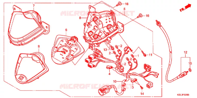 COMPTEUR Honda SCOOTER 110 VISION 2013  NSC110MPDC