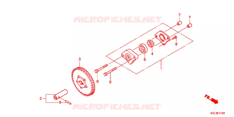 POMPE A HUILE Honda SCOOTER 110 VISION 2013  NSC110MPDC