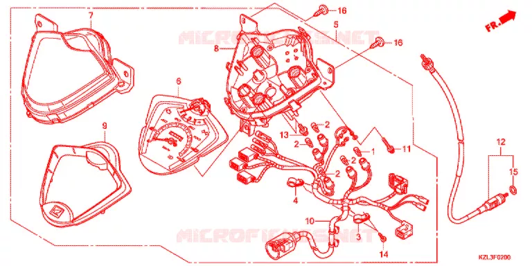 COMPTEUR Honda SCOOTER 110 VISION 2012  NSC110MPDC
