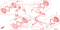CLIGNOTANT pour Honda CB 400 SUPER FOUR ABS VTEC REVO E Packagge de 2016