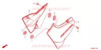 COUVERCLES LATERAUX pour Honda CB 400 SUPER FOUR ABS VTEC REVO E Packagge de 2016