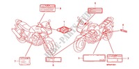 ETIQUETTE DE PRECAUTIONS (CB400S/SA) pour Honda CB 400 SUPER BOL D\'OR VTEC REVO With half cowl de 2010