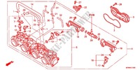 CORPS DE PAPILLON pour Honda CB 400 SUPER BOL D\'OR ABS VTEC REVO Solid color with half cowl de 2011