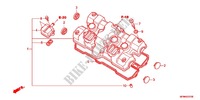 COUVRE CULASSE pour Honda CB 400 SUPER BOL D\'OR Half cowl attachment two-tone main color de 2012