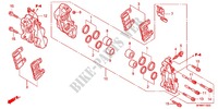 ETRIER DE FREIN AVANT (CB400/S) pour Honda CB 400 SUPER BOL D\'OR Half cowl attachment two-tone main color de 2012