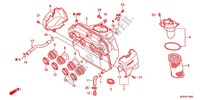 FILTRE A AIR pour Honda CB 400 SUPER BOL D\'OR Half cowl attachment two-tone main color de 2012