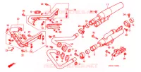 SILENCIEUX D'ECHAPPEMENT pour Honda VT 1100 SHADOW SPIRIT de 2001
