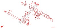 BARILLET DE SELECTION pour Honda WAVE DASH 110 R, Electric start, rear brake disk de 2014