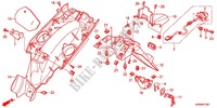 GARDE BOUE ARRIERE (AFP110MCSE/AFP110MCRE) pour Honda WAVE DASH 110 R, Electric start, rear brake disk de 2013