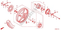 ROUE ARRIERE (AFP110MCR/AFP110CRF) pour Honda WAVE DASH 110 R, Electric start, rear brake disk de 2013