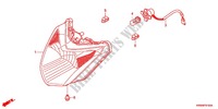 PHARE (1) pour Honda WAVE DASH 110 S, Electric start, rear brake drum de 2012