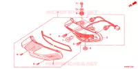 FEUX ARRIERE (AFP110MCSB/C/D/AFP110KCSB) pour Honda WAVE DASH 110 S, Electric start, rear brake drum de 2013