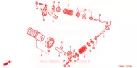 ARBRE A CAMES   SOUPAPE pour Honda WAVE 125 X, Casted wheels, Kick start only de 2010