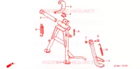 BEQUILLE pour Honda WAVE 125 X, Casted wheels, Kick start only de 2010