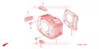 CYLINDRE pour Honda WAVE 125 X, Casted wheels, Kick start only de 2010