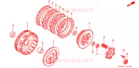 EMBRAYAGE pour Honda WAVE 125 X, Casted wheels, Kick start only de 2010