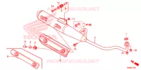 SILENCIEUX D'ECHAPPEMENT pour Honda WAVE 110 DX, Electric start de 2014