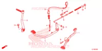 PEDALE pour Honda WAVE 110 ALPHA, front drum, spoked wheels de 2016