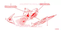 AUTOCOLLANTS (AFS125MSD/MCSD/MCRD) pour Honda FUTURE 125 Casted wheels, Rear brake disk de 2012