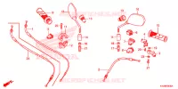 COMMODO   CABLE   RETROVISEUR pour Honda FUTURE 125 Casted wheels, Rear brake disk de 2012
