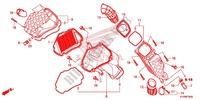 FILTRE A AIR (AFS125MSD/MCSD,E/MCRD,E) pour Honda FUTURE 125 Casted wheels, Rear brake disk de 2012