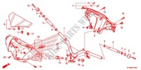GUIDON   CARENAGE pour Honda FUTURE 125 Casted wheels, Rear brake disk de 2012