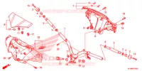 GUIDON   CARENAGE pour Honda FUTURE 125 Casted wheels, Rear brake disk de 2012