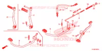 PEDALE pour Honda FUTURE 125 Casted wheels, Rear brake disk de 2012