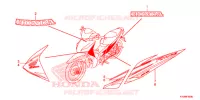 AUTOCOLLANTS (AFS125MSD/MCSD/MCRD) pour Honda FUTURE 125 Casted wheels, Rear brake drum de 2013