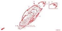 CARENAGE ARRIERE pour Honda FUTURE 125 Casted wheels, Rear brake drum de 2012
