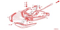 FEUX ARRIERE (AFS125MSD/MCSD,E/MCRD,E) pour Honda FUTURE 125 Casted wheels, Rear brake drum de 2014