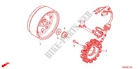 ALTERNATEUR pour Honda WAVE 110 Casted wheels, Kick start de 2012