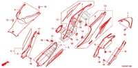 CARENAGE ARRIERE pour Honda WAVE 110 Casted wheels, Kick start de 2010