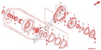 EMBRAYAGE UNIDIRECTIONNEL pour Honda WAVE 110 Casted wheels, Kick start de 2011