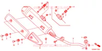 SILENCIEUX D'ECHAPPEMENT pour Honda WAVE 110 Casted wheels, Kick start de 2012