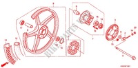 ROUE ARRIERE (AFX110CS/MCS) pour Honda WAVE 110 Casted wheels, Electric start de 2010