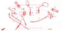 LEVIER DE GUIDON   CABLE   COMMODO (ANF100DR/SR/MSR) pour Honda WAVE 100 DR de 2007