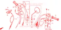 LEVIER DE GUIDON   CABLE   COMMODO (C50B1/D1/ST1/S1) pour Honda SUPER CUB 50 DELUXE de 1992