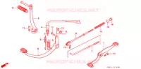 PEDALE   KICK pour Honda SUPER CUB 50 DELUXE de 1992