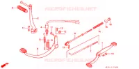 PEDALE   KICK pour Honda SUPER CUB 50 STANDARD GREEN de 1993