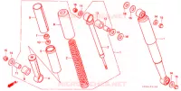 AMORTISSEUR ARRIERE pour Honda SUPER CUB 50 STANDARD SILVER de 2002