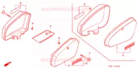 COUVERCLES LATERAUX pour Honda SUPER CUB 50 STANDARD SILVER de 2002