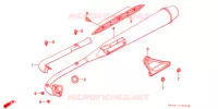 SILENCIEUX D'ECHAPPEMENT pour Honda SUPER CUB 50 STANDARD SILVER de 2002