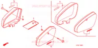 COUVERCLES LATERAUX pour Honda SUPER CUB 70 CUSTOM de 1999