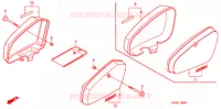COUVERCLES LATERAUX pour Honda SUPER CUB 70 DELUXE de 1999